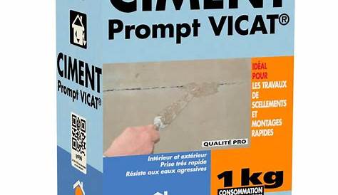 SADER Ciment Prompt Vicat Prise rapide Sader 5kg à 7,90