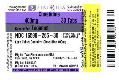 cimetidine dosage for adults