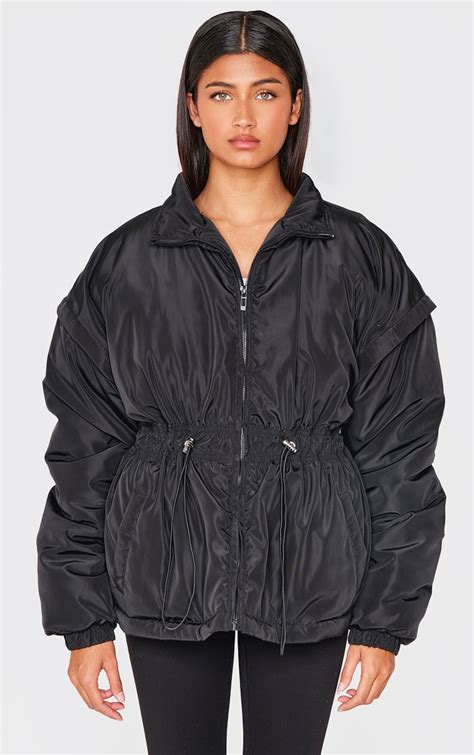 Cinched Waist Jacket Casual