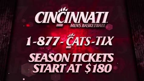 cincinnati bearcats basketball season tickets
