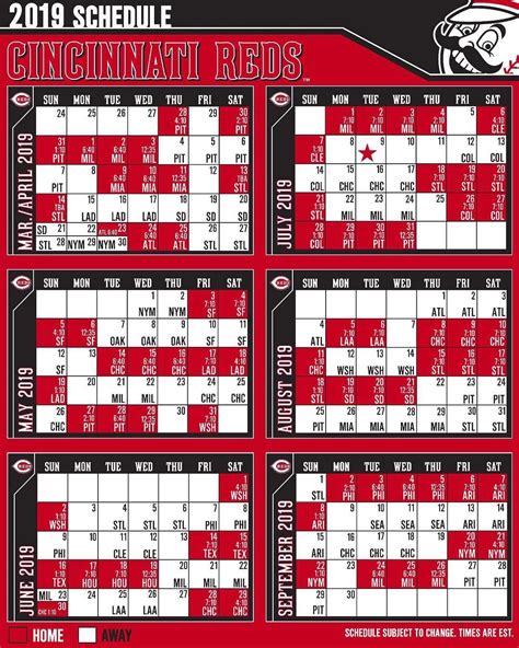 cincinnati reds baseball schedule 2019