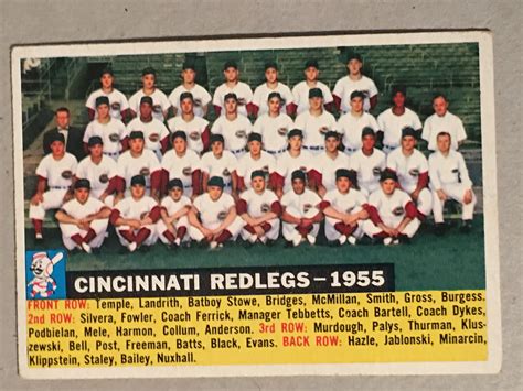 cincinnati reds roster 1955