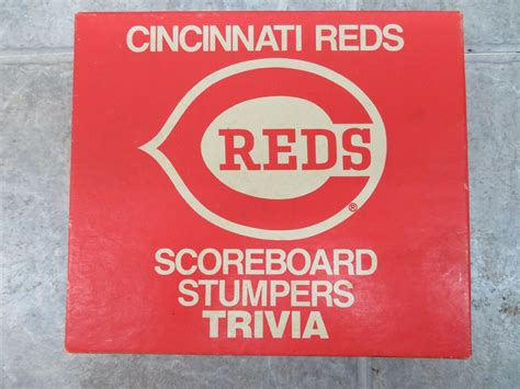 cincinnati reds scoreboard stumpers trivia
