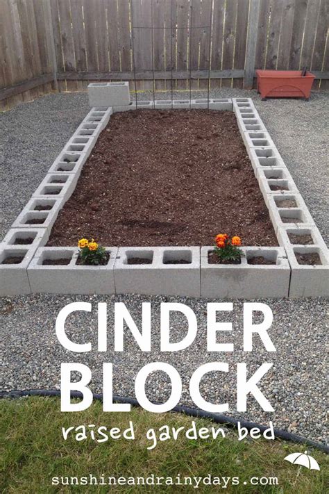 Cinder Block Wall Raised Bed
