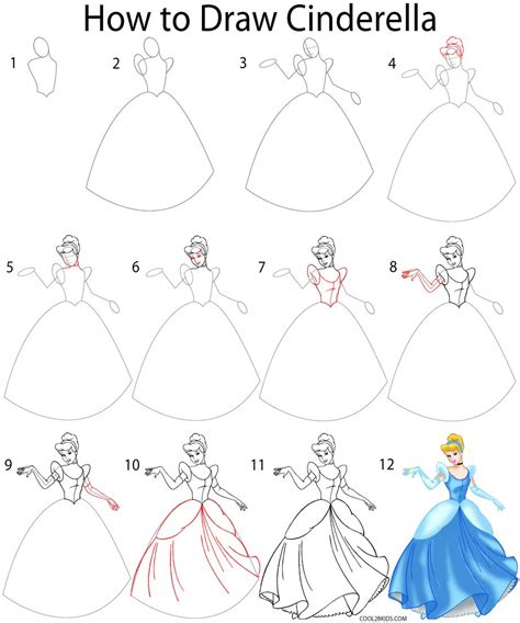 How to Draw Cinderella Really Easy Drawing Tutorial