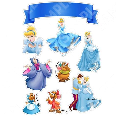 Cinderella Cake Topper Printable