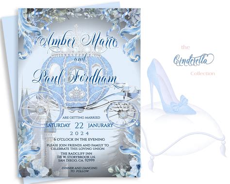 20+ Cinderella Wedding Invitations