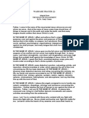 Cindy Trimm Warfare Prayers Pdf