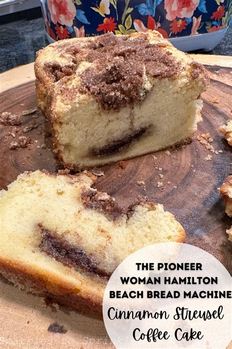 Cinnamon Coffee Cake Bread Machine