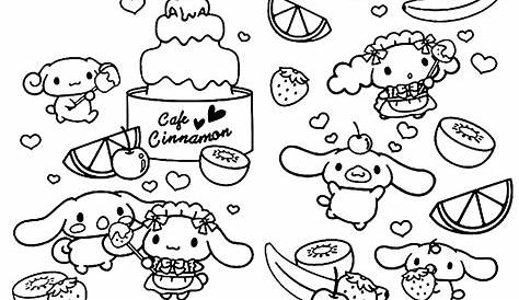 Cinnamoroll with Magic Wand Coloring Page - Free Printable Coloring Pages