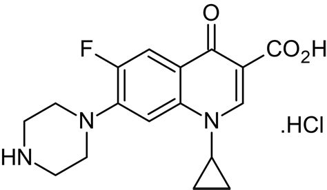 ciprofloxacin hcl molecular weight