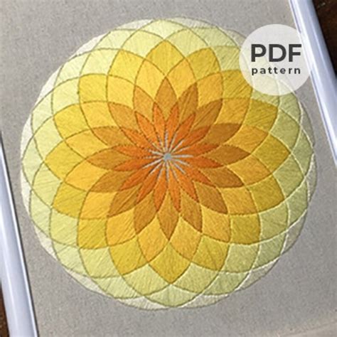 Circle Embroidery Pattern