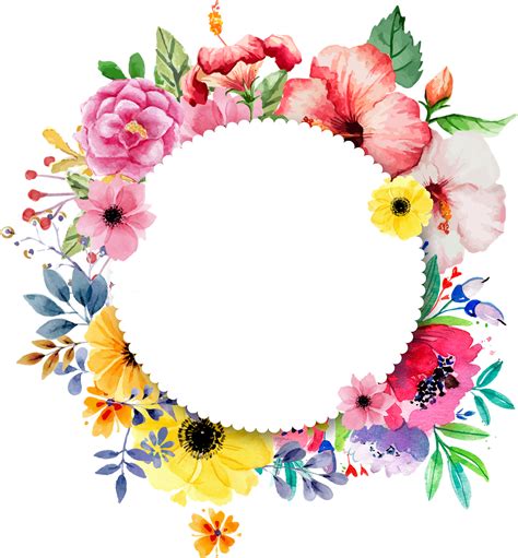 circle flowers images png