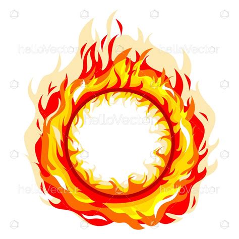 circle of flames svg