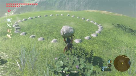 circle of rocks botw