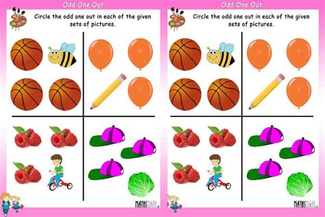 circle the odd one out examples with answers