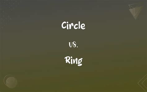 Circle Vs Ring