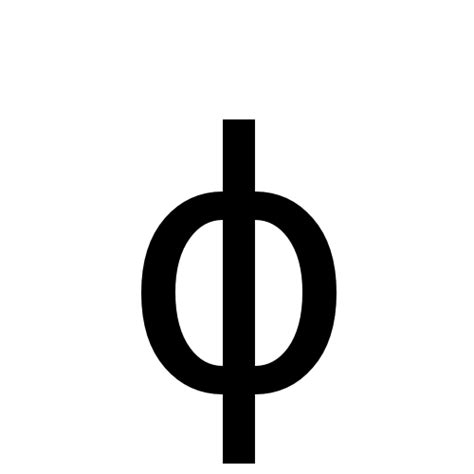 circle with line through it greek symbol