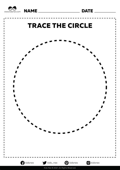 Circle Worksheet for Preschool Fun