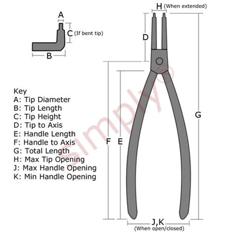 Circlip Pliers Drawing