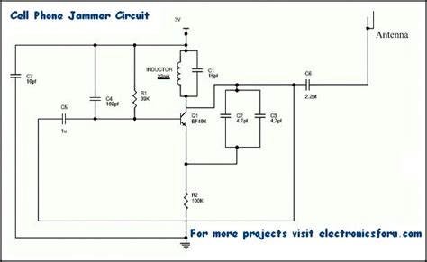 Mobile Phone Jammer Circuit Diagram