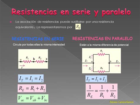 circuito serie y paralelo formulas