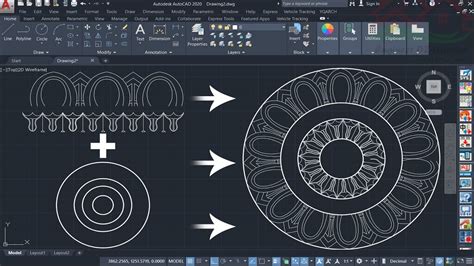 Circular Pattern In Autocad 2014