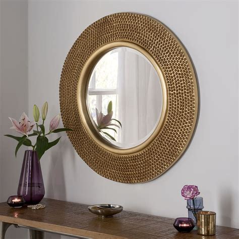 Circular Wall Mirror Gold