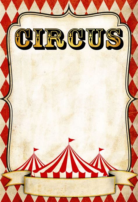 Circus Carnival Flyer Template Illustrator, InDesign, Word, Apple