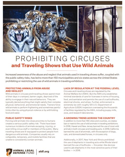 Circus Acts Banned