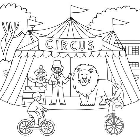 circus coloring