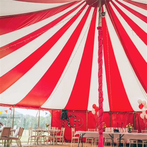circus tent red and white