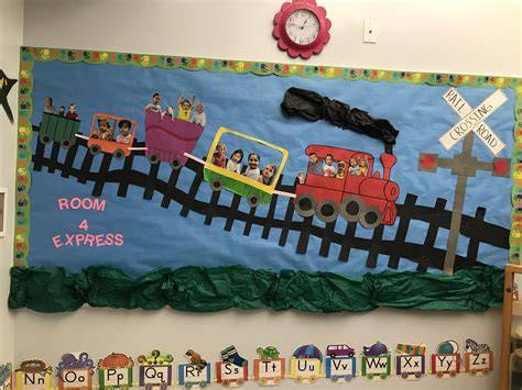 Circus Train Bulletin Board