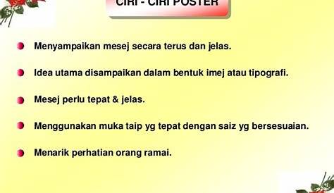 10 Ciri-ciri Poster yang Baik dan Informatif