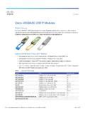 Cisco 40Gbase Sfp+ Modules Data Sheet
