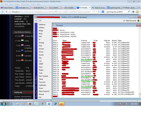 Cisco Interface Status Err-Disabled