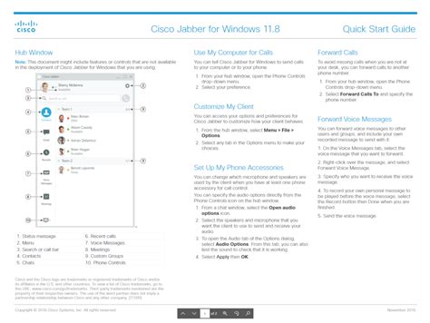 cisco jabber quick reference guide
