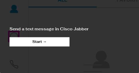 cisco jabber text message