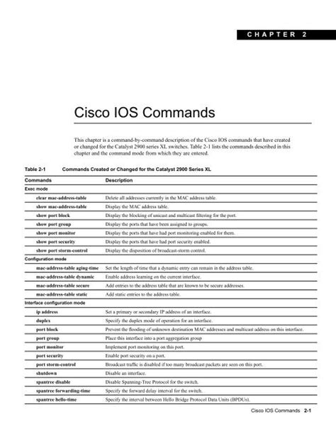 cisco routing and switching commands pdf