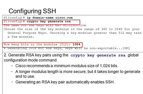 Cisco Switch Generate Rsa Key