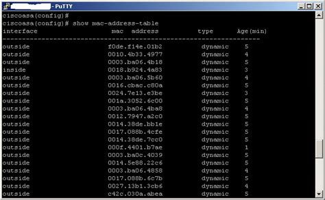 MAC Address Table On a Cisco Switches
