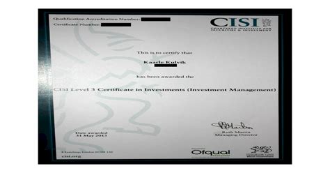 cisi investment operations certificate
