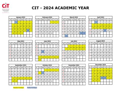 Cit Calendar 2024