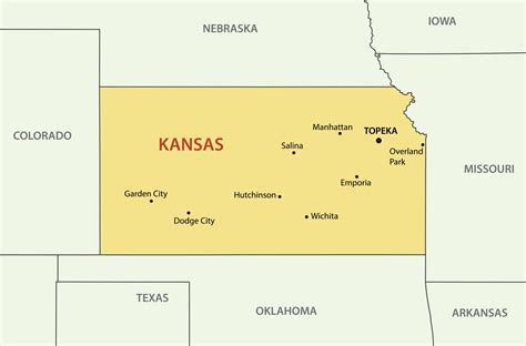 Cities In Kansas Map