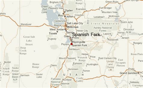 Spanish Fork Utah Street Map 4971290