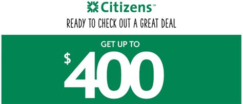 citizens bank 400 bonus