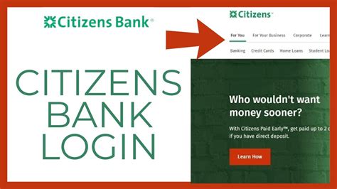 citizens bank secure login only
