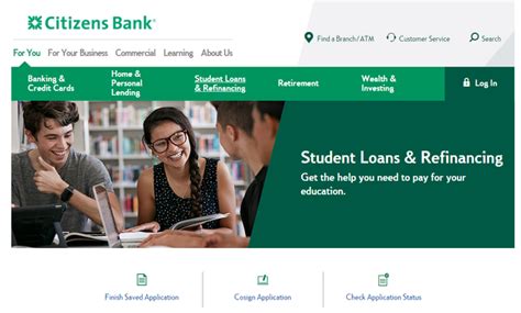 citizens bank student loans online