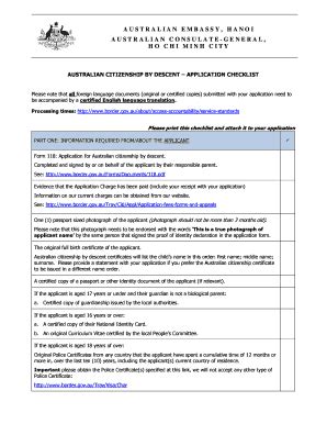 citizenship application checklist australia
