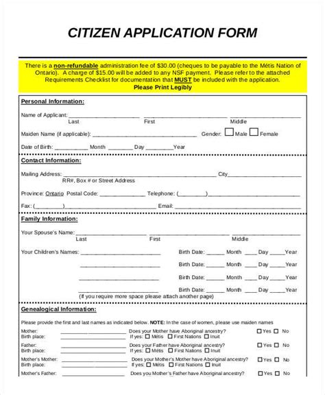 citizenship application pdf